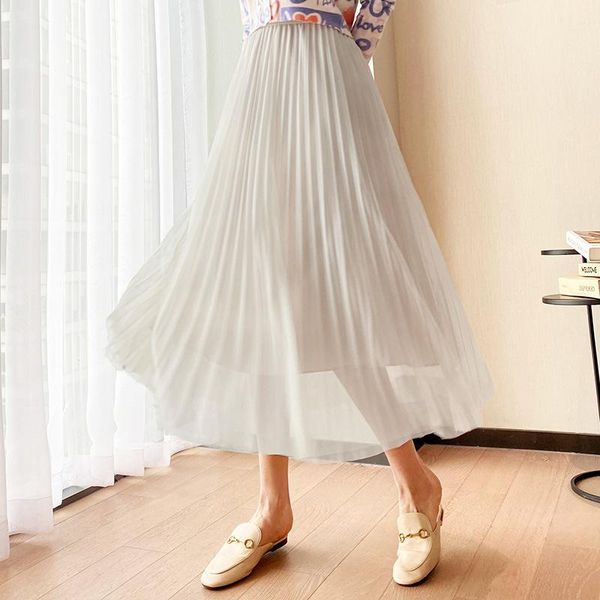 skirts 2021 spring women's mesh skirt korean style high waist slim pleated, Black
skirts 2021 spring women's mesh skirt korean style high waist slim pleated, Black