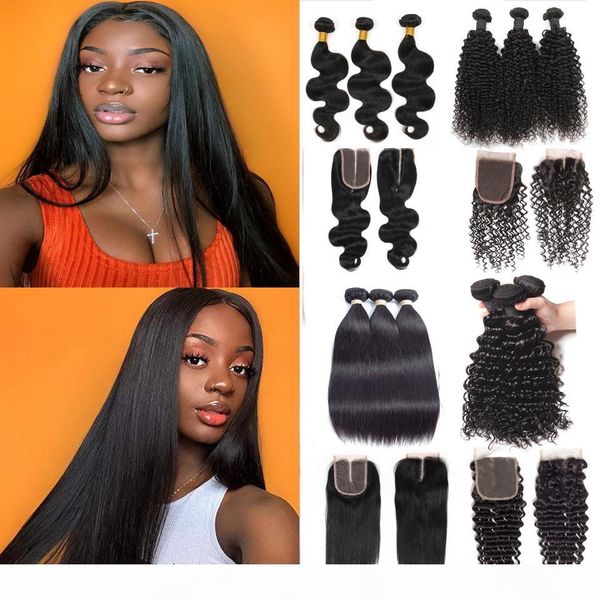 wholesale 9a remy straight body wave deep curly hair bundles with closure 3 bundles brazilian virgin human hair extensions with lace closure, Black
wholesale 9a remy straight body wave deep curly hair bundles with closure 3 bundles brazilian virgin human hair extensions with lace closure, Black