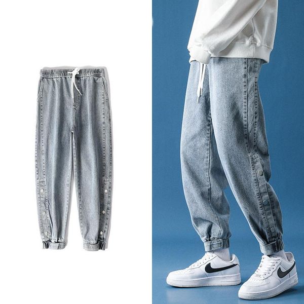 men's jeans 2021 men drawstring waist streetwear elastic-pants-mouth kpop clothes hip hop wide leg harajuku add size 3xl, Blue
men's jeans 2021 men drawstring waist streetwear elastic-pants-mouth kpop clothes hip hop wide leg harajuku add size 3xl, Blue