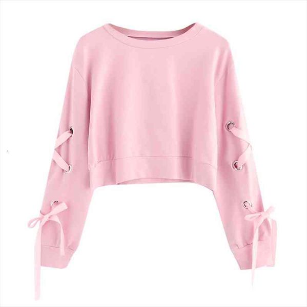 harajuku crop autumn fashion women hoodies solid color lace up cropped sweatshirt teen girls casual loose pullover blouse, Black
harajuku crop autumn fashion women hoodies solid color lace up cropped sweatshirt teen girls casual loose pullover blouse, Black