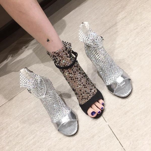 boots thin star same mesh 2021 summer heeled sandals fish mouth high single boot, Black
boots thin star same mesh 2021 summer heeled sandals fish mouth high single boot, Black