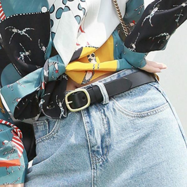 chuancai belts women belt genuine leather for female gold pin buckle strap fancy vintage jeans, Black;brown
chuancai belts women belt genuine leather for female gold pin buckle strap fancy vintage jeans, Black;brown