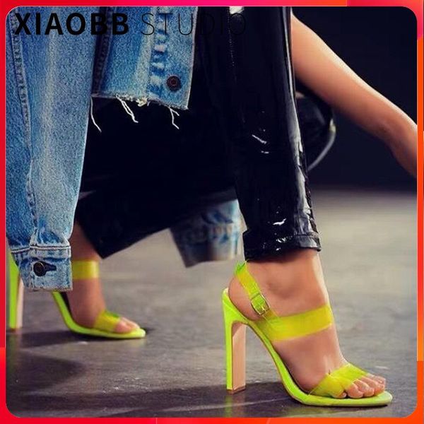 summer pvc sandal woman yellow sandal lady large size transparent chunky high heels fashion woman shoe ship, Black
summer pvc sandal woman yellow sandal lady large size transparent chunky high heels fashion woman shoe ship, Black