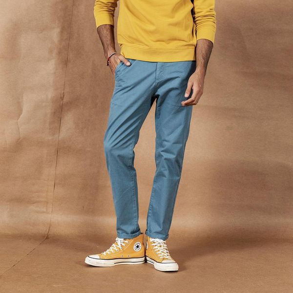 2021 spring new solid pants men classical basic trousers 100% cotton male brand clothing 190435 qt0s, Black
2021 spring new solid pants men classical basic trousers 100% cotton male brand clothing 190435 qt0s, Black