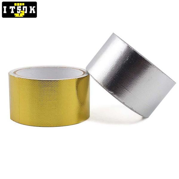 5m 2'' thermal exhaust tape self adhesive gold silver 2 inch car air intake motorcycle heat insulation shield wrap reflective
5m 2'' thermal exhaust tape self adhesive gold silver 2 inch car air intake motorcycle heat insulation shield wrap reflective