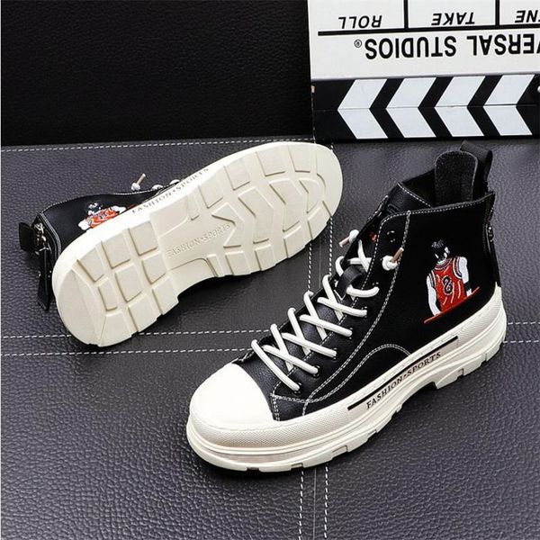 2020 men hip hop zip leather casual shoes black white fashion sneakers men boots hip hops male black vulcanized shoes
2020 men hip hop zip leather casual shoes black white fashion sneakers men boots hip hops male black vulcanized shoes