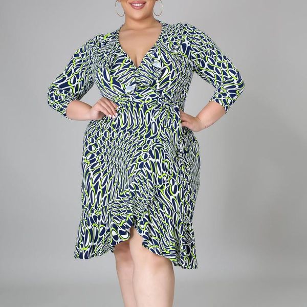 plus size dresses autumn 2021 europe america women clothing v-neck ruffle irregular dress long sleeve casual commute, Black
plus size dresses autumn 2021 europe america women clothing v-neck ruffle irregular dress long sleeve casual commute, Black
