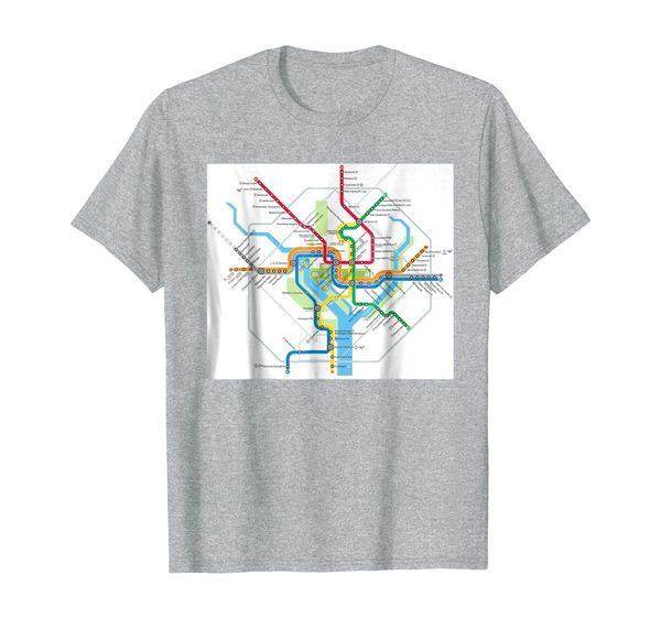 washington, dc subway map - usa - t-shirt, White;black 
washington, dc subway map - usa - t-shirt, White;black