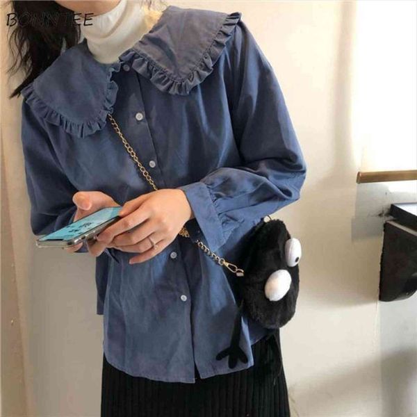 spring peter pan collar women shirt kawaii sweet korean trendy solid chic party date daily ins high quality, White
spring peter pan collar women shirt kawaii sweet korean trendy solid chic party date daily ins high quality, White