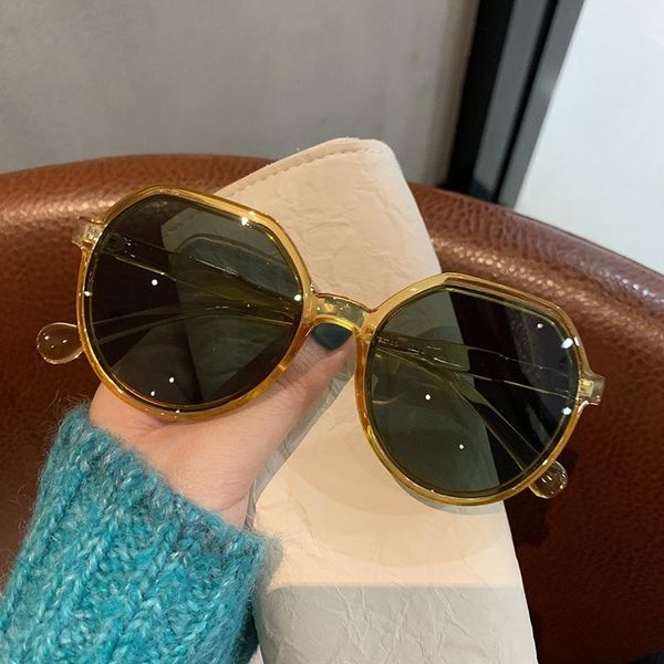 fashion sunglasses frames korean women's round frame personalized trend beach glasses, Black
fashion sunglasses frames korean women's round frame personalized trend beach glasses, Black