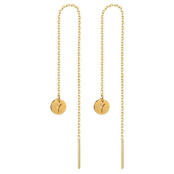 dangle & chandelier stainless steel 26 letter long tassel chain round a-z initial earing for woman alphabet drop threader earring femme jewe, Silver
dangle & chandelier stainless steel 26 letter long tassel chain round a-z initial earing for woman alphabet drop threader earring femme jewe, Silver