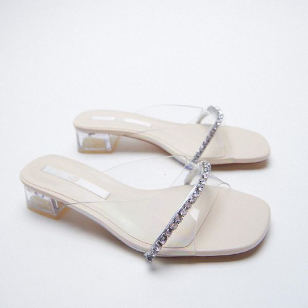 zar# transparent rhintone high-heeled sandals summer versatile fairy style thick heels wear open toe half trailer muller sho, Black
zar# transparent rhintone high-heeled sandals summer versatile fairy style thick heels wear open toe half trailer muller sho, Black
