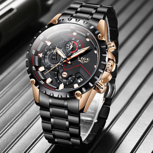 lige new watch men brand luxury mens watches sports full stainless steel waterproof business quartz watch relogio masculino
lige new watch men brand luxury mens watches sports full stainless steel waterproof business quartz watch relogio masculino