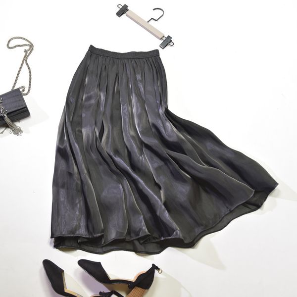 2021 new spring autumn skirts womens fashion multicolor slim woman long pleated lady silky pearl luster elastic skirt women h282, Black
2021 new spring autumn skirts womens fashion multicolor slim woman long pleated lady silky pearl luster elastic skirt women h282, Black
