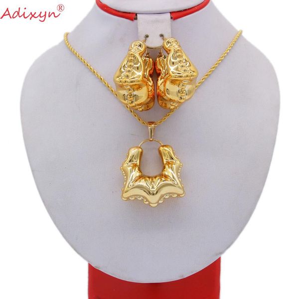 jewelry sets adixyn rose gold pendant necklace earrings set african middle east nigeria women party birthday gifts n10164, Black
jewelry sets adixyn rose gold pendant necklace earrings set african middle east nigeria women party birthday gifts n10164, Black