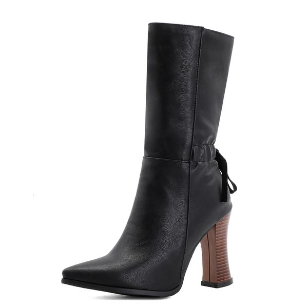 pointy wood grain perphylled jump middle lasso side zipper short teddy impression super high heels mid calf boots tik7, Black
pointy wood grain perphylled jump middle lasso side zipper short teddy impression super high heels mid calf boots tik7, Black