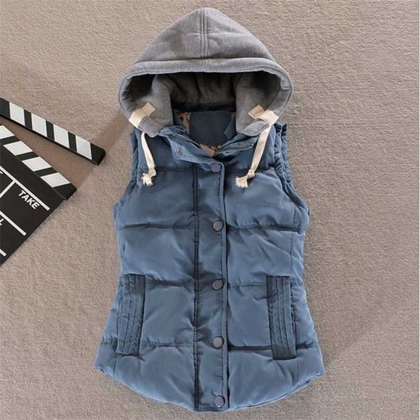 autumn winter fashion cotton vest women patchwork sleeveless hooded casual coat colete feminino waistcoat 211123, Black;white
autumn winter fashion cotton vest women patchwork sleeveless hooded casual coat colete feminino waistcoat 211123, Black;white