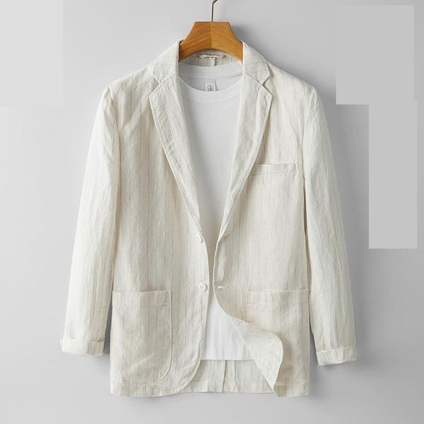 men's jackets arrival fashion spring and autumn striped suit men thin casual breathable linen coat youth single breasted size s-2xl, Black;brown
men's jackets arrival fashion spring and autumn striped suit men thin casual breathable linen coat youth single breasted size s-2xl, Black;brown