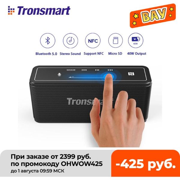 Portable Speakers Tronsmart Mega 40W Speaker Column Touch Control Outdoor Wireless Soundbar Support Voice Assistant NFC MicroSD Function
Portable Speakers Tronsmart Mega 40W Speaker Column Touch Control Outdoor Wireless Soundbar Support Voice Assistant NFC MicroSD Function