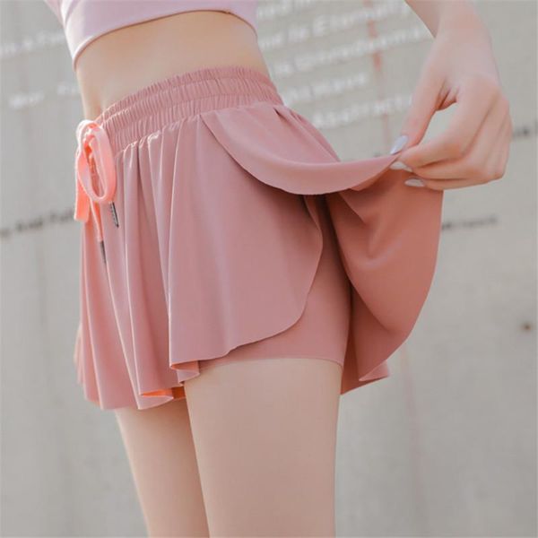 yoga outfits 2 in 1 two layer fitness shorts women running training sport dress breathable workout female gym, White;red
yoga outfits 2 in 1 two layer fitness shorts women running training sport dress breathable workout female gym, White;red