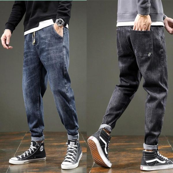 men's jeans men goth pants harem denim 2021 spring hip hop cargo pockets loose trousers blue gray big size 38
men's jeans men goth pants harem denim 2021 spring hip hop cargo pockets loose trousers blue gray big size 38
