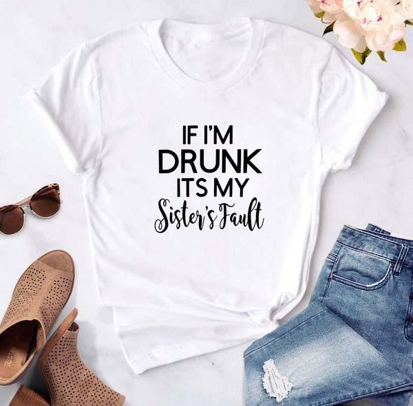 women's t-shirt if i' drunk stylish t shirt for women summer o-neck femme short sleeve cotton harajuku, White
women's t-shirt if i' drunk stylish t shirt for women summer o-neck femme short sleeve cotton harajuku, White