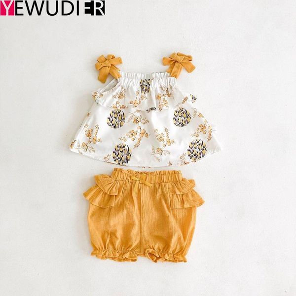 summer newborn baby clothes set cute bowknot sleeveless suspender vest +lotus leaf short pant toddler girl printing outfits, White
summer newborn baby clothes set cute bowknot sleeveless suspender vest +lotus leaf short pant toddler girl printing outfits, White