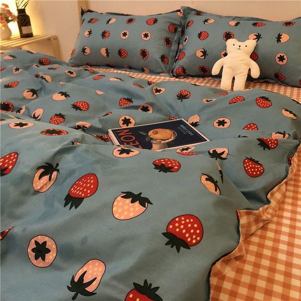 bedding sets strawberry with bed linen duvet cover flat sheet pillowcase cute boys girls single full size home textiles
bedding sets strawberry with bed linen duvet cover flat sheet pillowcase cute boys girls single full size home textiles