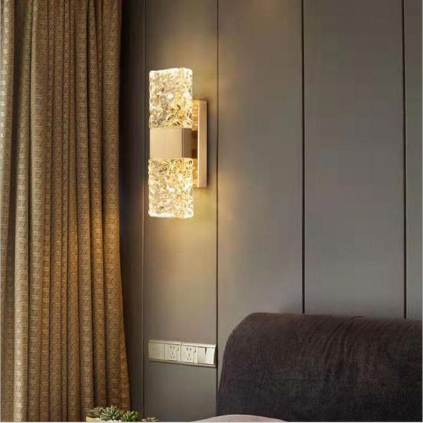 wall lamp modern luxury led crystal simple living room bedroom bedside tv background aisle staircase light
wall lamp modern luxury led crystal simple living room bedroom bedside tv background aisle staircase light
