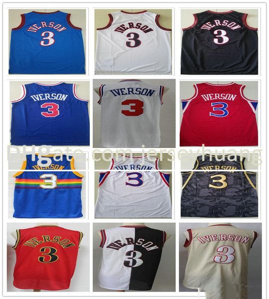 stitched mesh vintage fashion men allen 3 iverson jerseys blue white red black basketball college shirt fast shipping 
stitched mesh vintage fashion men allen 3 iverson jerseys blue white red black basketball college shirt fast shipping