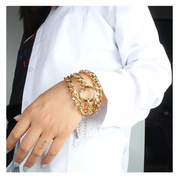 link, chain hahagirl bohemian gold color bracelet for women fashion multilayer chains punk jewelry lady charms gifts, Black
link, chain hahagirl bohemian gold color bracelet for women fashion multilayer chains punk jewelry lady charms gifts, Black
