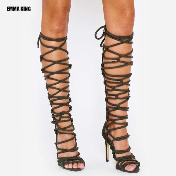 boots braided rope sandals women gladiator shoes summer cross tied open toe heels knee, Black
boots braided rope sandals women gladiator shoes summer cross tied open toe heels knee, Black