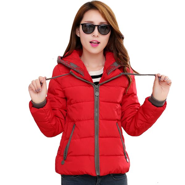 casual winter jacket women short cotton padded hooded ladies coat female parka chaqueta mujer invierno 201014, Black
casual winter jacket women short cotton padded hooded ladies coat female parka chaqueta mujer invierno 201014, Black