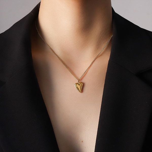 pendant necklaces ychm heart necklace for women stainless steel choker jewelry trendy gold color aesthetic accessories, Silver
pendant necklaces ychm heart necklace for women stainless steel choker jewelry trendy gold color aesthetic accessories, Silver