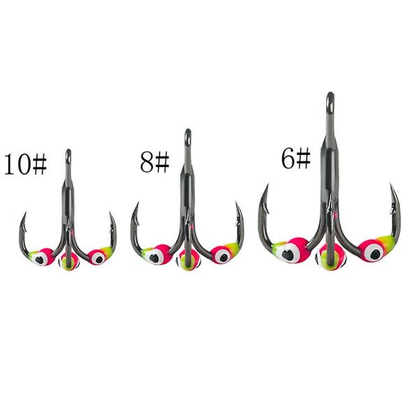 fishing hooks hook3pcs /high carbon steel hook blood trough ice three book 6/8/10 # color eye
fishing hooks hook3pcs /high carbon steel hook blood trough ice three book 6/8/10 # color eye