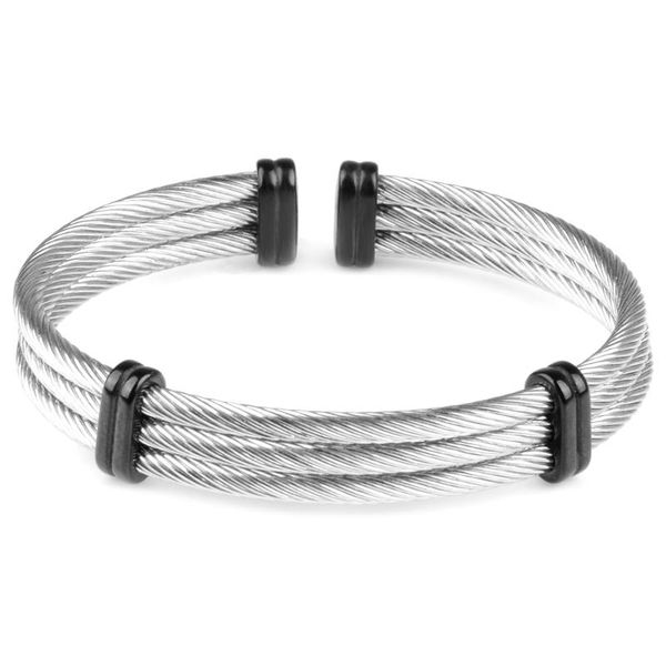 charm bracelets 3 layers cable-wire chain black stainless steel stretchable punk style fashion simple bangles for men, Golden;silver
charm bracelets 3 layers cable-wire chain black stainless steel stretchable punk style fashion simple bangles for men, Golden;silver