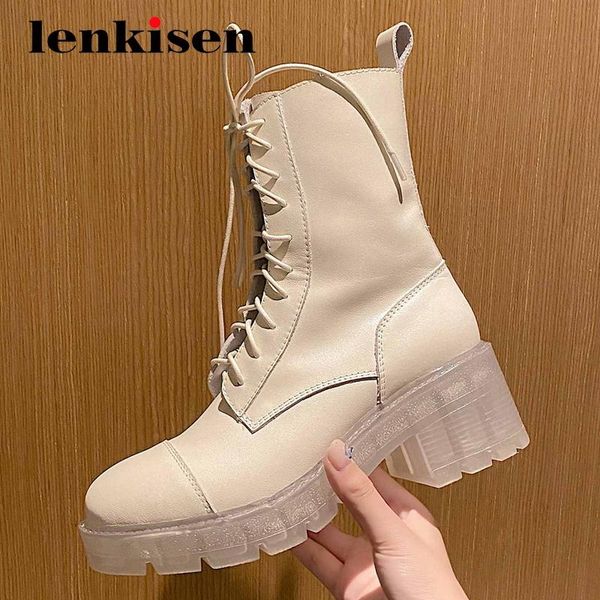 boots lenkisen winter shoes women genuine leather cross-tied handsome thick high heels round toe zipper keep warm ankle l30, Black
boots lenkisen winter shoes women genuine leather cross-tied handsome thick high heels round toe zipper keep warm ankle l30, Black