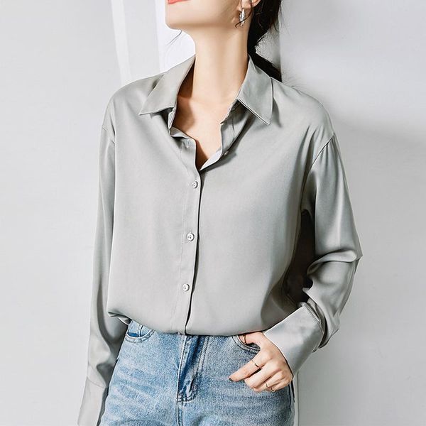women's blouses & shirts spring autumn fashion button up satin shirt vintage blouse women white lady long sleeves female loose street
women's blouses & shirts spring autumn fashion button up satin shirt vintage blouse women white lady long sleeves female loose street