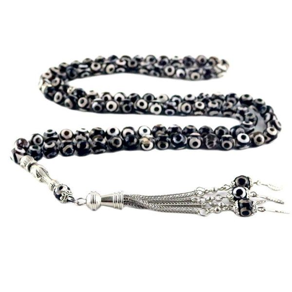beaded, strands dzi agate tasbih bracelet round accessory 33//45/66/99 stone bead jewelry tassel making tasbeh gift for muslim friends, Black
beaded, strands dzi agate tasbih bracelet round accessory 33//45/66/99 stone bead jewelry tassel making tasbeh gift for muslim friends, Black