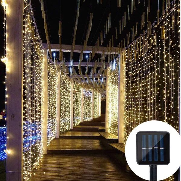3x3m 300 led solar curtain string lights waterproof 8 modes outdoor garden patio decorations lights for wedding party christmas
3x3m 300 led solar curtain string lights waterproof 8 modes outdoor garden patio decorations lights for wedding party christmas