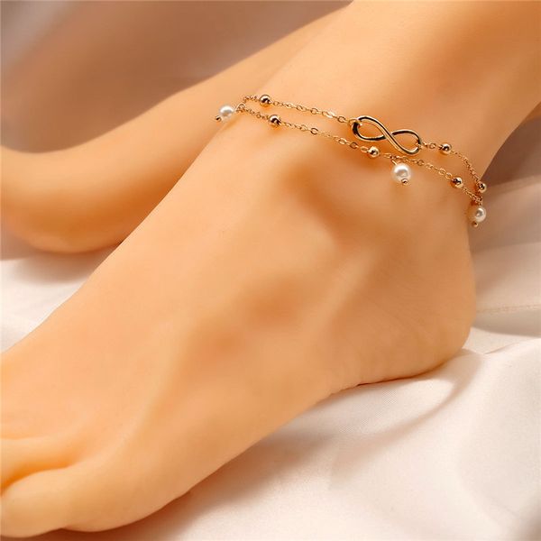 jewelry silver gold anklet chain multilayer anklet bracelet foot fashion beach anklet, White
jewelry silver gold anklet chain multilayer anklet bracelet foot fashion beach anklet, White