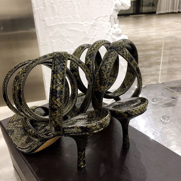 womens sandals python printed coiled ankle strap sandals 2020 new fashion luxury designer heels spiral sandals summer flip flops, Black
womens sandals python printed coiled ankle strap sandals 2020 new fashion luxury designer heels spiral sandals summer flip flops, Black