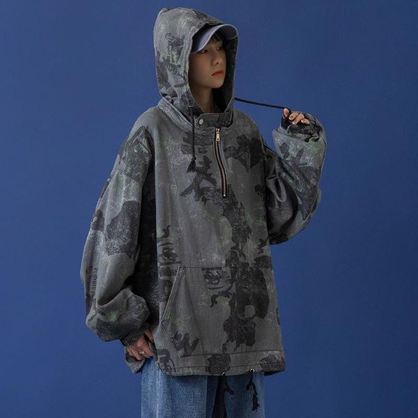women's hoodies & sweatshirts womens camouflage for student oversized streetwear japanese harajuku zip up pullovers loose fit hooded wo, Black
women's hoodies & sweatshirts womens camouflage for student oversized streetwear japanese harajuku zip up pullovers loose fit hooded wo, Black