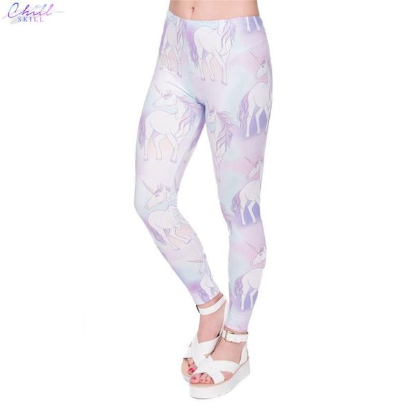 women's leggings chill skill elegant fashion women multicolor set unicorns printing slim woman pants, Black
women's leggings chill skill elegant fashion women multicolor set unicorns printing slim woman pants, Black