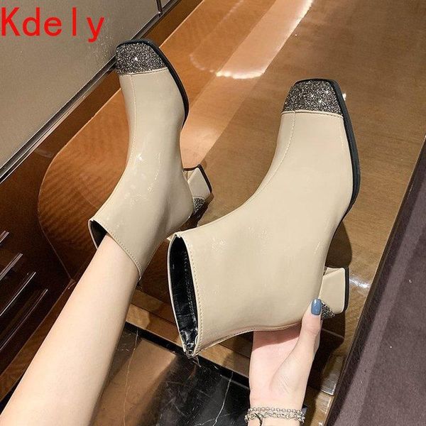 boots 2021 autumn ladies square toe fashion temperament heel high warm zipper pu women's, Black
boots 2021 autumn ladies square toe fashion temperament heel high warm zipper pu women's, Black