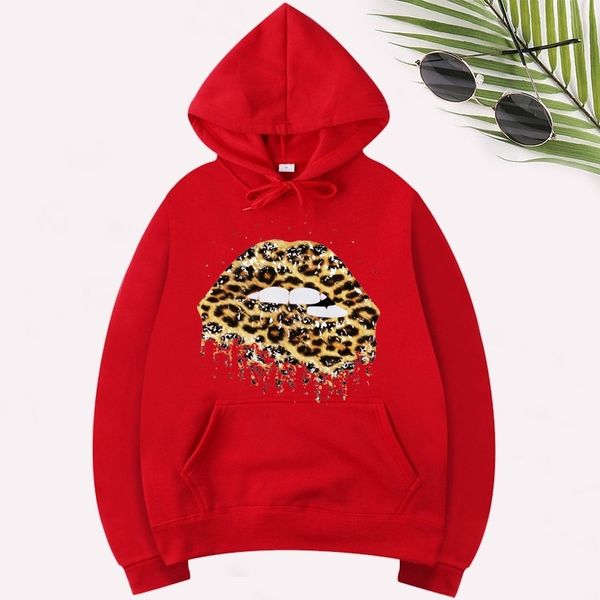 2021 plush thickened autumn and winter new leisure fashion brand leopard lip print hoodie, Black
2021 plush thickened autumn and winter new leisure fashion brand leopard lip print hoodie, Black