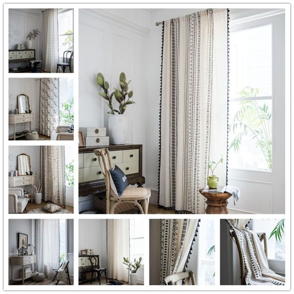 curtain & drapes cotton linen printing american tassel bohemian style bedroom/living room/kitchen curtains country finished window semi-tran
curtain & drapes cotton linen printing american tassel bohemian style bedroom/living room/kitchen curtains country finished window semi-tran