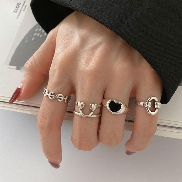 wedding rings korean style black love heart couple for women fashion cute irregular geometric handmade birthday party jewelry gift, Slivery;golden
wedding rings korean style black love heart couple for women fashion cute irregular geometric handmade birthday party jewelry gift, Slivery;golden