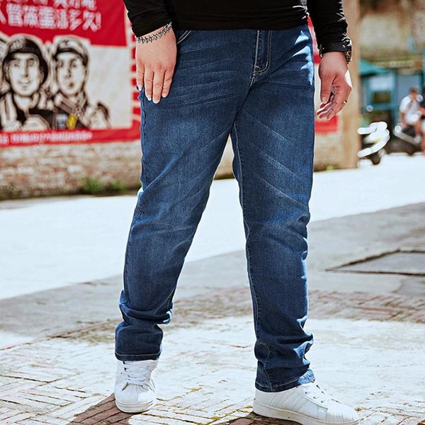men's jeans casual pants plus size denim men loose wear big stretch for business, Blue
men's jeans casual pants plus size denim men loose wear big stretch for business, Blue