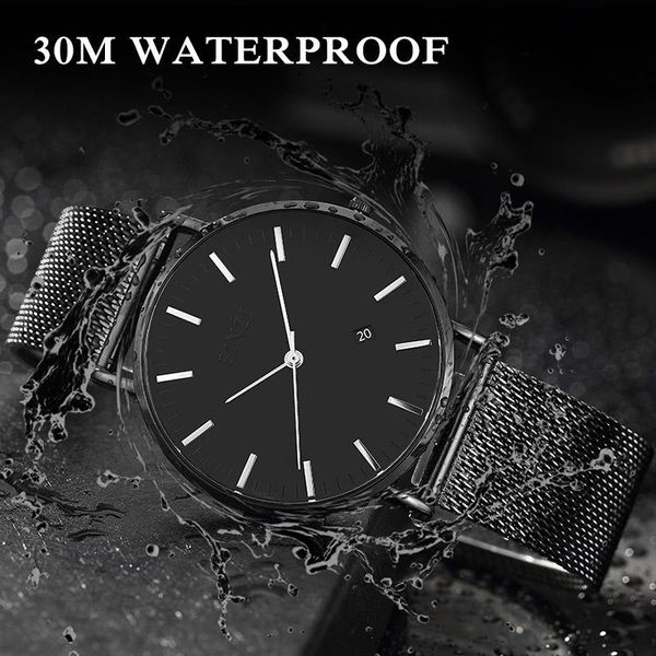 wristwatches fashion brand men watch relogio masculino waterproof calendar mesh minimalist wrist for quartz sports clock, Slivery;brown
wristwatches fashion brand men watch relogio masculino waterproof calendar mesh minimalist wrist for quartz sports clock, Slivery;brown